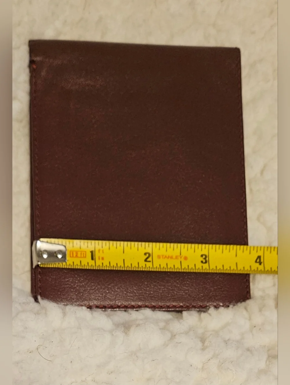 Authentic Vintage Rolex Vintage Burgundy Leather Bifold Wallet Genève Suisse Men